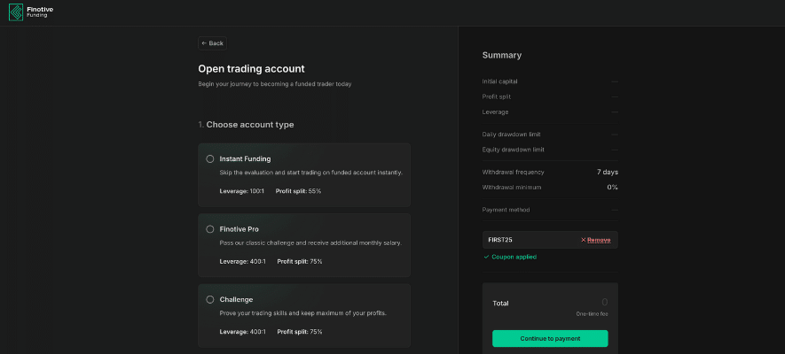 Finotive Funding Discount Code 3